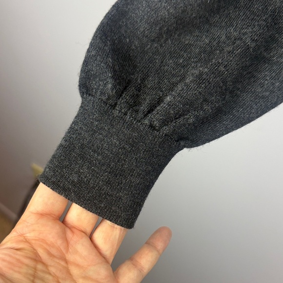 Britches Men's Dark Gray Merino Wool Blend 1/4 Zip XXL Pullover Sweater - Picture 5 of 10